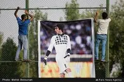 مهدی رحمتی در تمرین استقلال تهران/ تصاویر