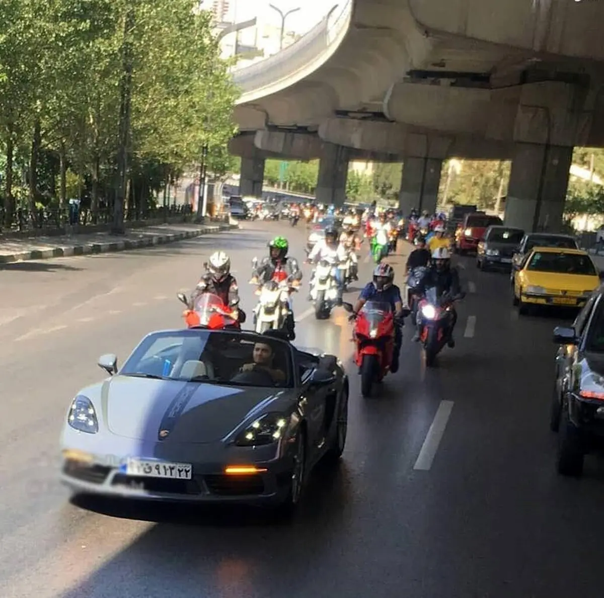 رژه موتور سنگین‌ها در تهران!