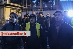 عکس: مهران غفوریان در محل حادثه ساختمان پلاسکو