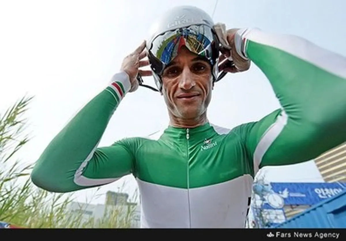 تصاویری از تلاش ملی‌پوش دوچرخه‌سواری برای دریافت مدال برنز آسیا