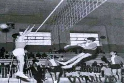 تصویری جالب و دیدنی از «محمدرضا شجریان» در حال آبشار زدن در والیبال