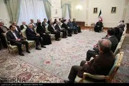 دیدار نوروزی روحانی با وزرا و مسئولین/تصاویر
