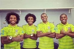 عکس/ اتفاقی جالب در تیم ملی برزیل