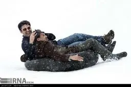 تیوپ بازی در پیست اسکی بارده /تصاویر