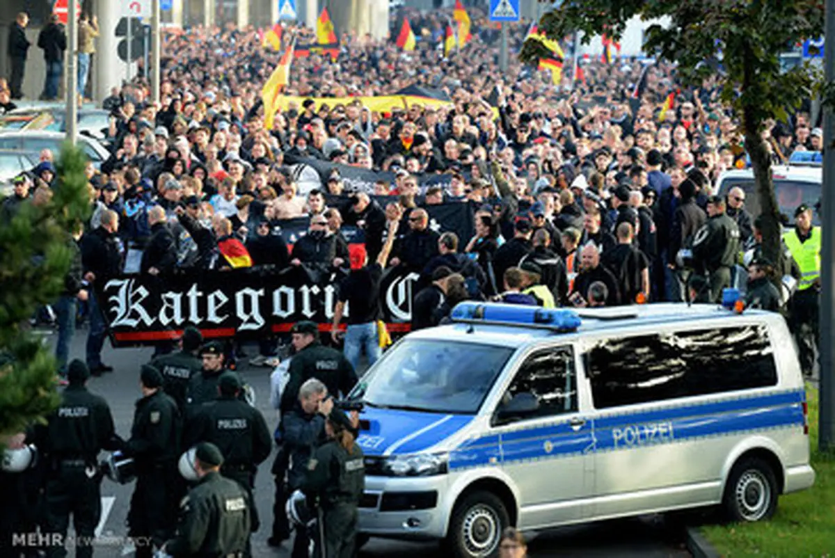 تصاویری از اعتراض به سلفی گری در آلمان