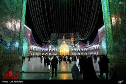 حرم رضوی در شب میلاد جواد الائمه (ع)/ تصاویر