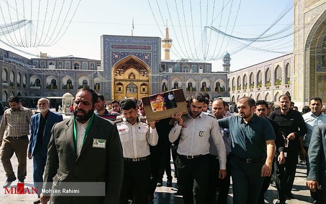 تشییع پیکر آتش‌نشانی که در حوضچه آب جوش سقوط کرد/تصاویر