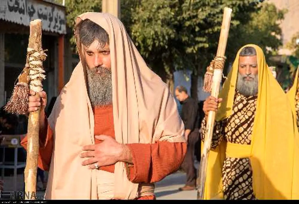 روایت تصویری از حرکت نمادین کاروان کربلا