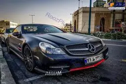 آخرین مدل از مرسدس بنز چرمی در خیابان های پایتخت/عکس
