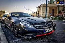 آخرین مدل از مرسدس بنز چرمی در خیابان های پایتخت/عکس