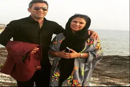 احمدرضا عابدزاده در کنار همسرش +عکس