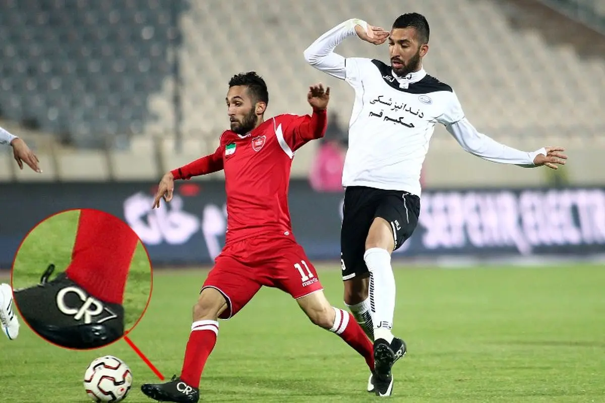 صادقیان با کفش کریس رونالدو (عکس)