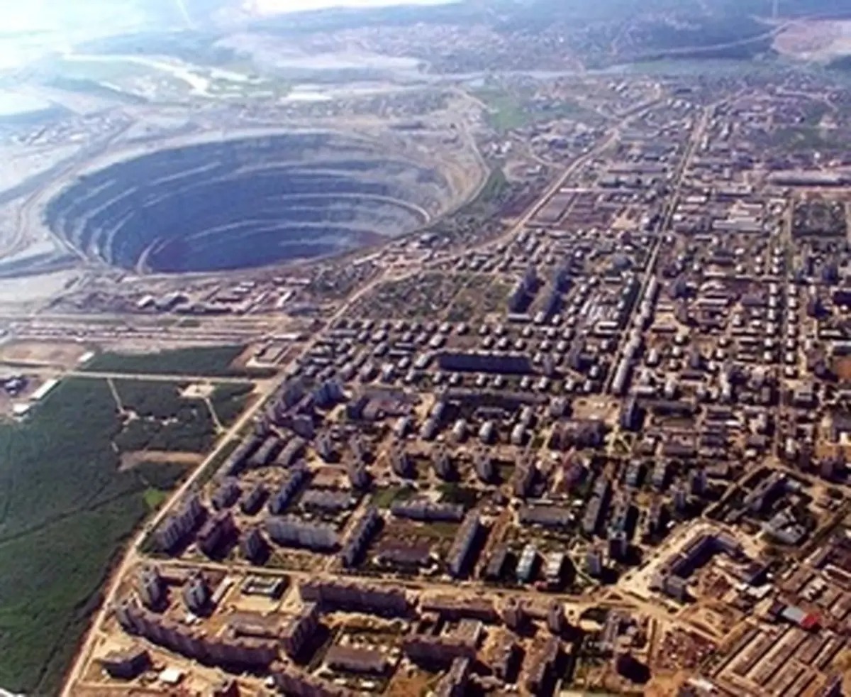 اینجا بزرگترین معدن الماس دنیا/تصاویر