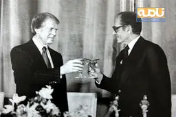 پذیرایی از کارتر در کاخ نیاوران در سال 56/ عکس
