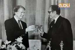 پذیرایی از کارتر در کاخ نیاوران در سال 56/ عکس