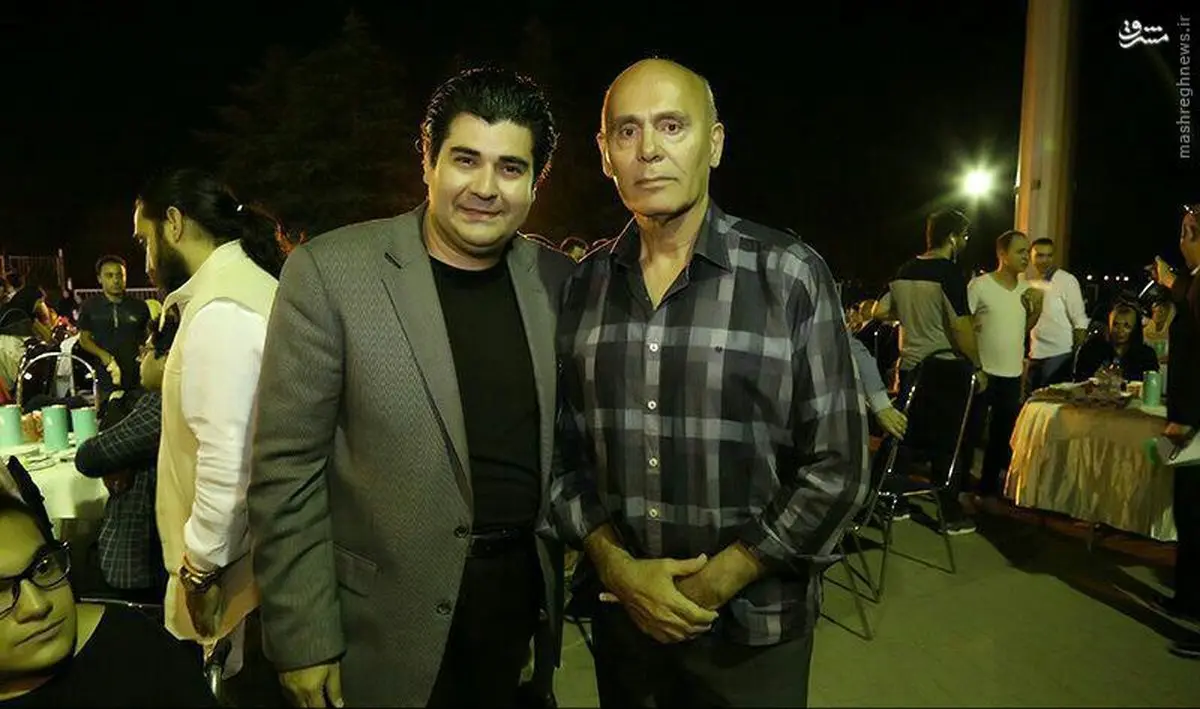 سالار عقیلی در کنار جمشید هاشم پور/ عکس