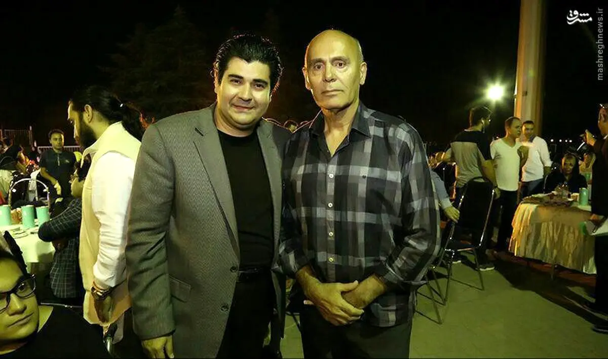سالار عقیلی در کنار جمشید هاشم پور/ عکس