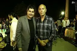 سالار عقیلی در کنار جمشید هاشم پور/ عکس