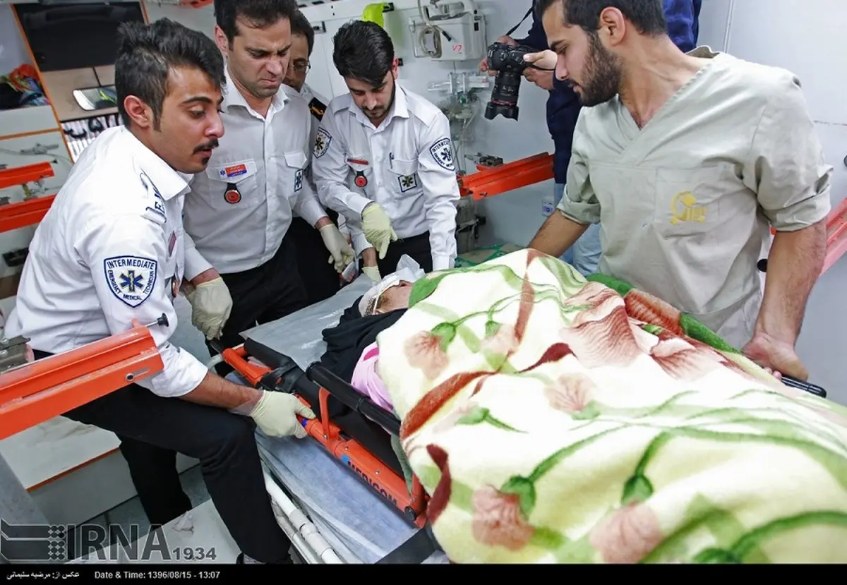 آخرین تصاویر از وضعیت مصدومان حادثه واژگونی اتوبوس حامل زائران ایرانی