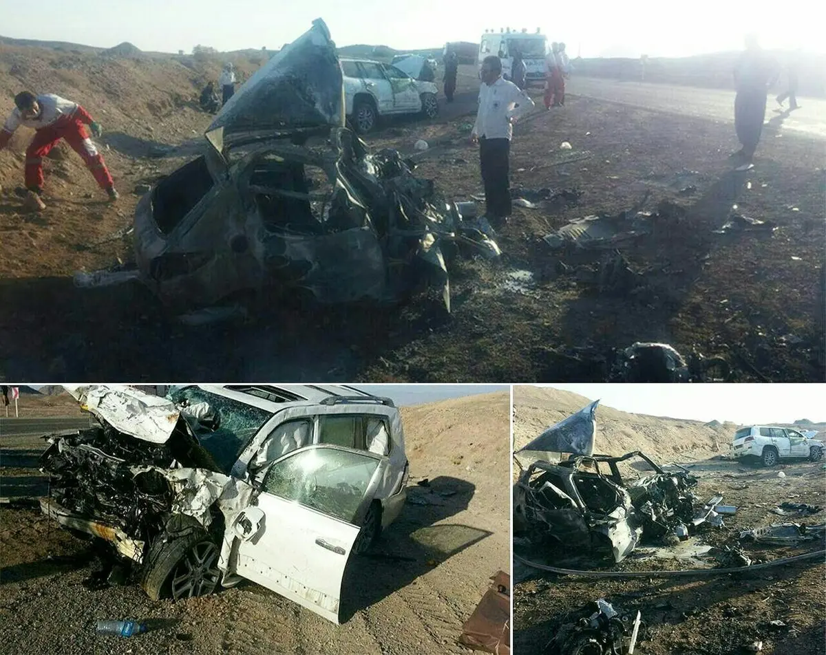 تصادف مرگبار خودرو لوکس نماینده تهران در مجلس/ عکس