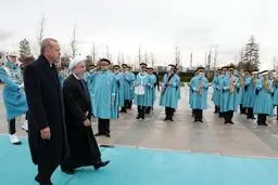 استقبال رسمی اردوغان از روحانی / تصاویر