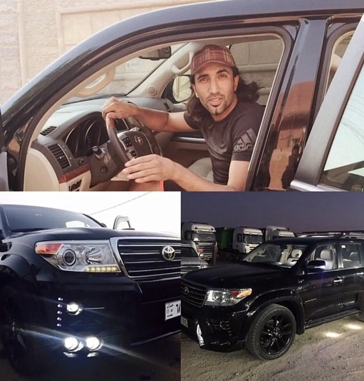 جاسم کرار و لندکروزش در عراق/عکس