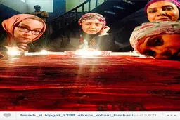 سلفی "رومیزی" سحر ولد بیگی با بازیگران!