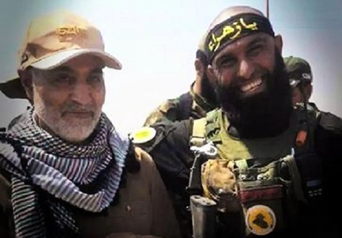 ابوعزرائیل در کنار سردار سلیمانی /عکس