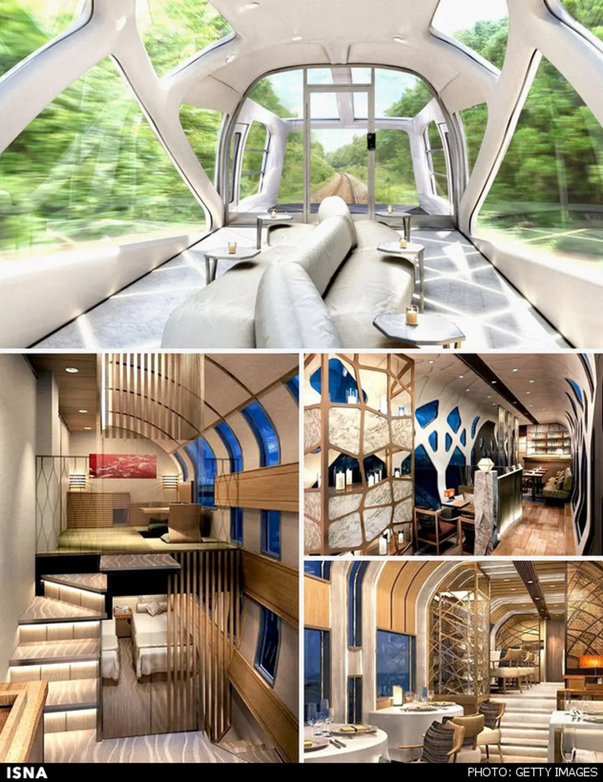 رونمایی از طرح قطار مجلل جدید ژاپن با دیوارهای شیشه‌ای+عکس