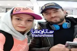 بهرام رادان و دختر موتورسوار ایرانی در کره جنوبی/عکس