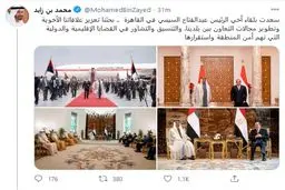 دیدار ولی‌عهد ابوظبی با رئیس‌جمهور مصر