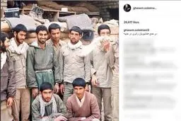 عکس/ سردار قاسم سلیمانی در میان همشهری‌هایش