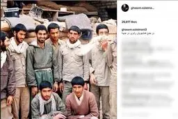 عکس/ سردار قاسم سلیمانی در میان همشهری‌هایش