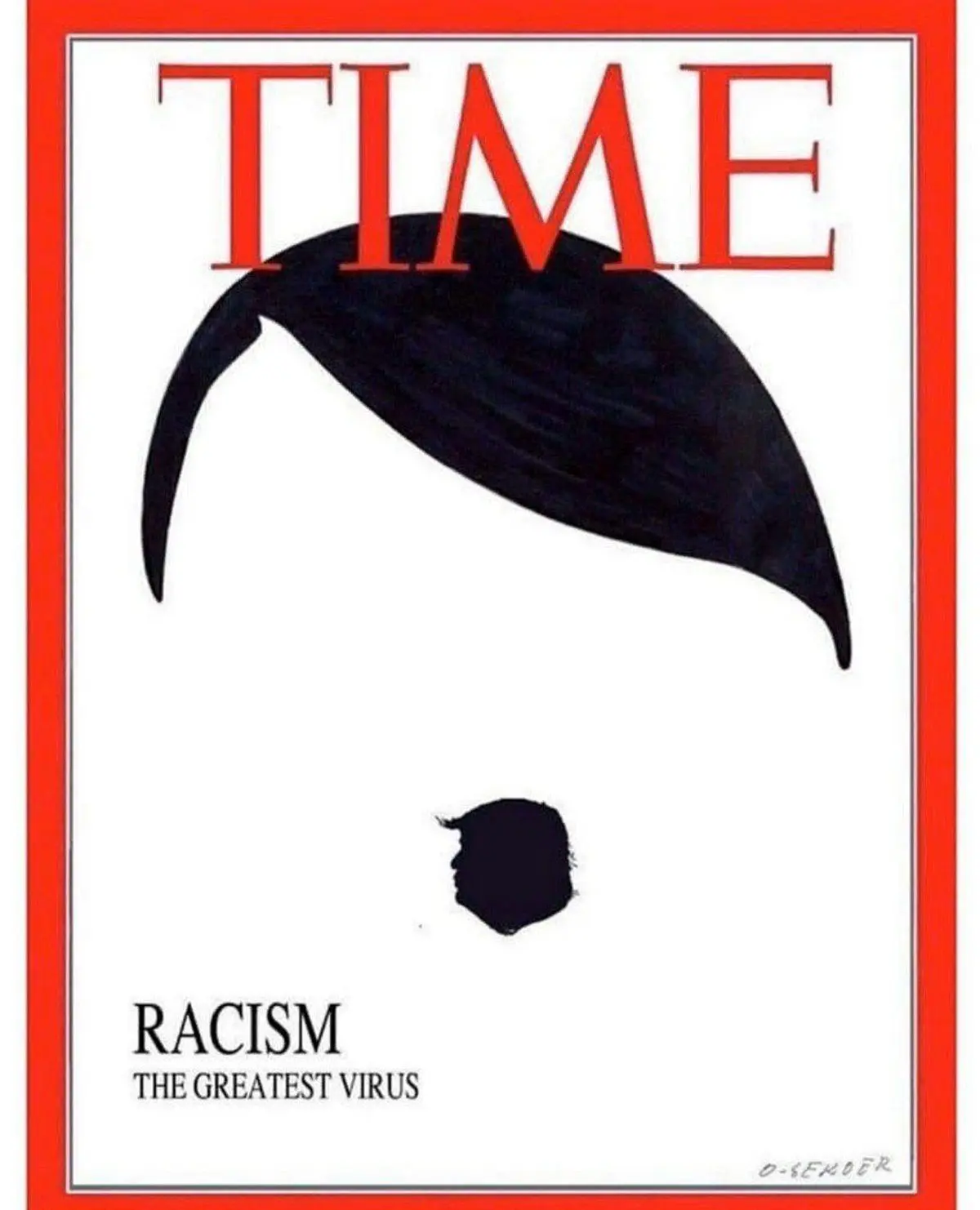 طراحی خلاقانه یک گرافیست از ترامپ روی جلد مجله تایم + عکس