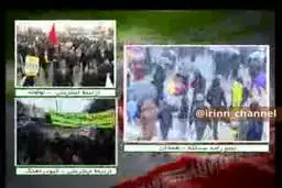 ببینید: برف تماشایی همدان و حضور خیره کننده مردم در راهپیمایی بزرگ 22 بهمن