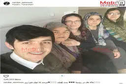 سلفی سردار آزمون به همراه خاله هایش در روسیه/ عکس