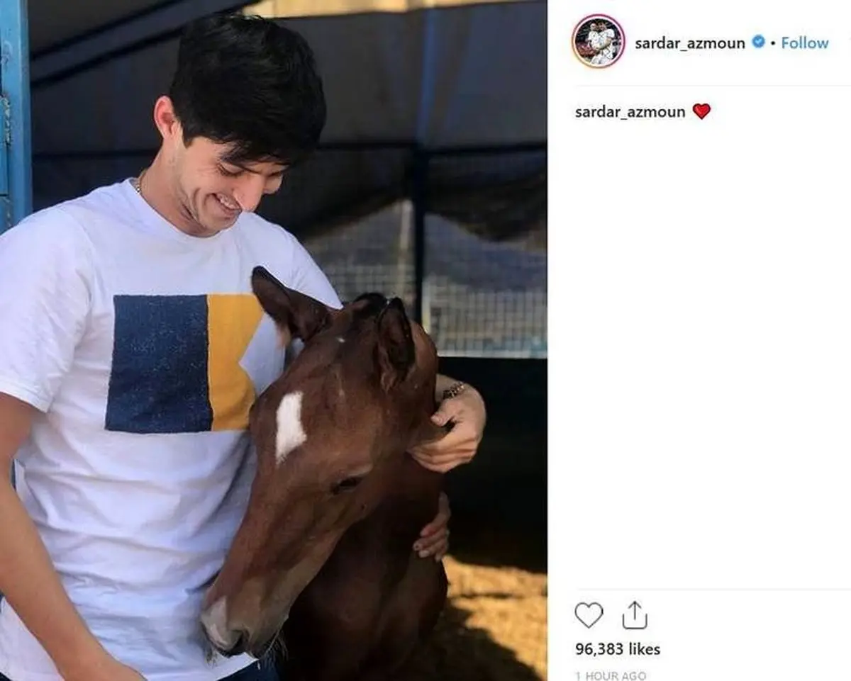 رابطه عاشقانه «سردار آزمون» با سریک / عکس