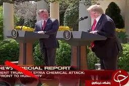 پادشاه اردن چگونه هم قد ترامپ شد؟!/تصاویر