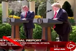پادشاه اردن چگونه هم قد ترامپ شد؟!/تصاویر