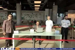 تندیس شهدای هسته ای در باغ کتاب تهران/تصاویر