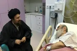 عیادت سیدحسن خمینی از آیت‌الله مظاهری+عکس