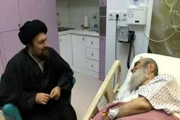 عیادت سیدحسن خمینی از آیت‌الله مظاهری+عکس