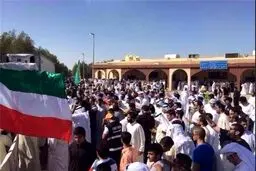 تشییع قربانیان انفجار مسجد کویت+عکس
