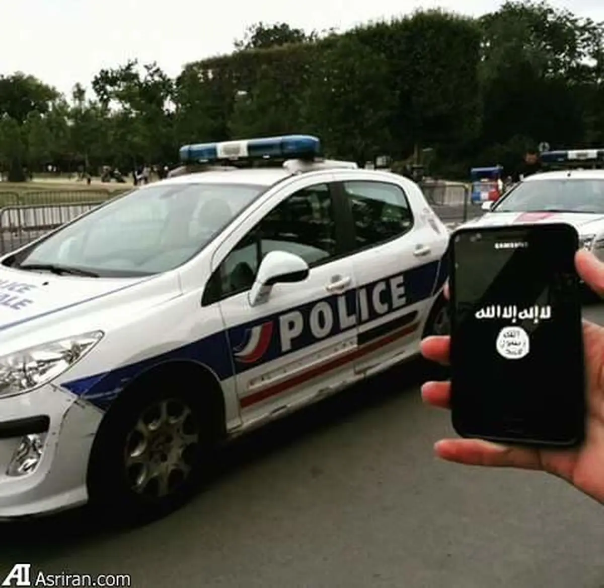 یک داعشی در نزدیکی پلیس فرانسه (عکس)