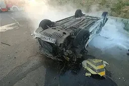 تصادف مرگ‌بار تیبا با پژو ۲۰۶