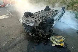تصادف مرگ‌بار تیبا با پژو ۲۰۶