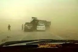 تصادف در جاده محو شده در خاک بهبهان-دیلم/ عکس