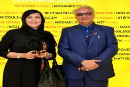 عکسی از علی معلم و مهتاب کرامتی در فرانسه