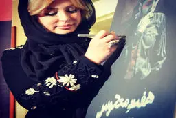 نیوشا ضیغمی در اکران یک فیلم/عکس