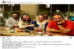 دورهمی نرگس محمدی و لاله اسکندری به همراه همسرانشان+ تصویر